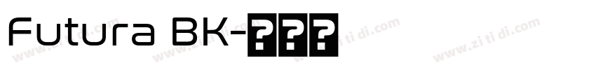 Futura BK字体转换